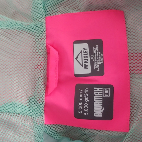 Fluorescent pink McKinley rain coat - Picture 3 of 8